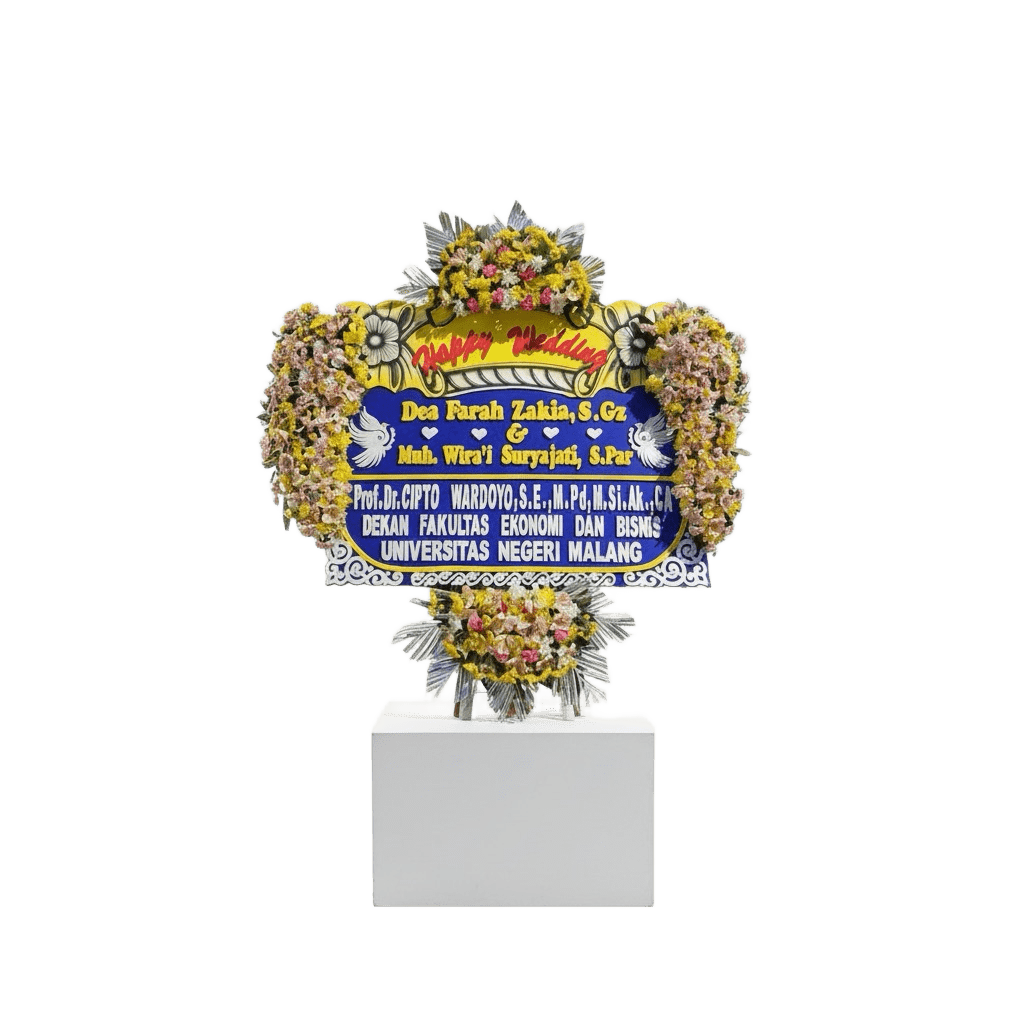 Papan Bunga Ucapan Pernikahan